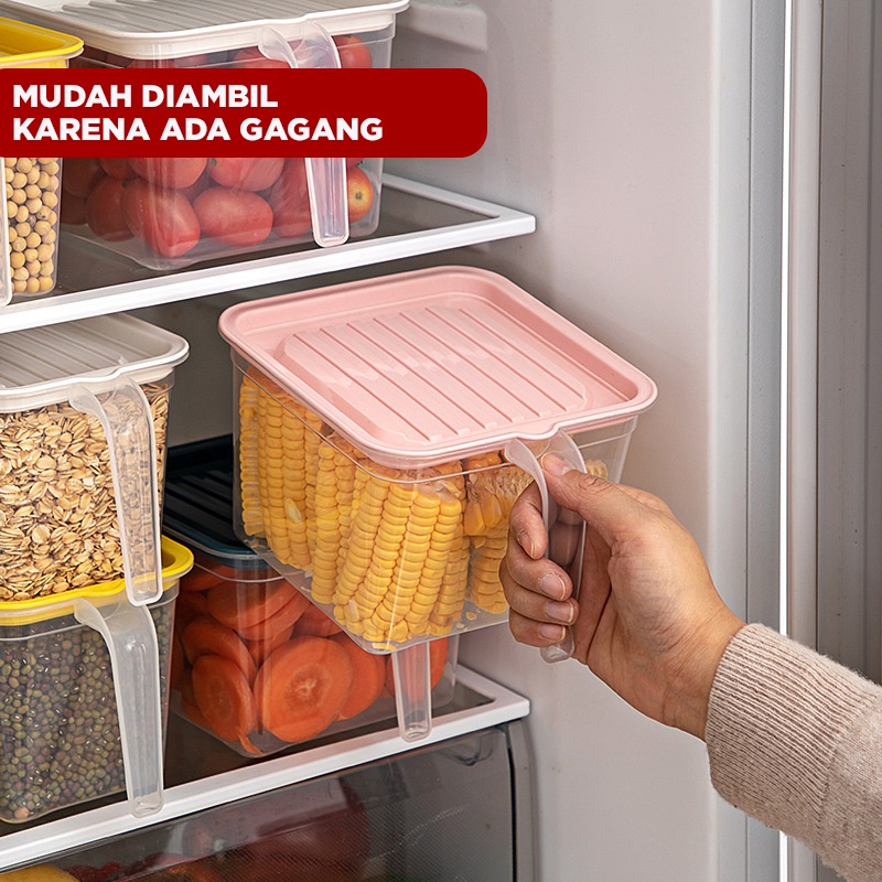 Kotak Tempat Penyimpan Makanan Dapur Kulkas Food Storage / Kotak Penyimpanan Buah / Kotak Penyimpanan Kacang / Kotak Penyimpanan Serbaguna