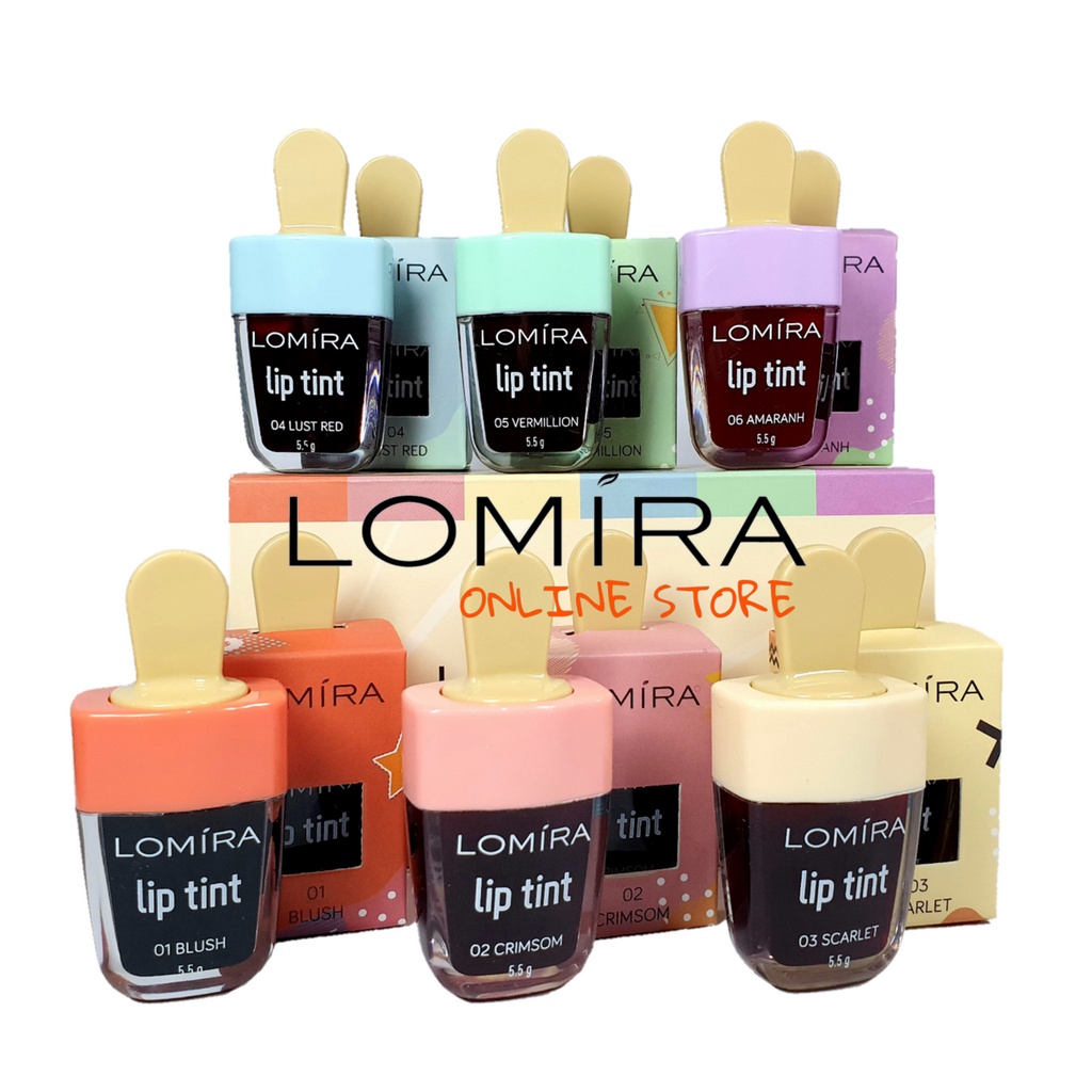 LOMIRA LIP TINT - TERDAFTAR BPOM - LIP TINT LOMIRA - PEWARNA BIBIR MURAH