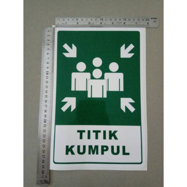 

Stiker tanda TITIK KUMPUL