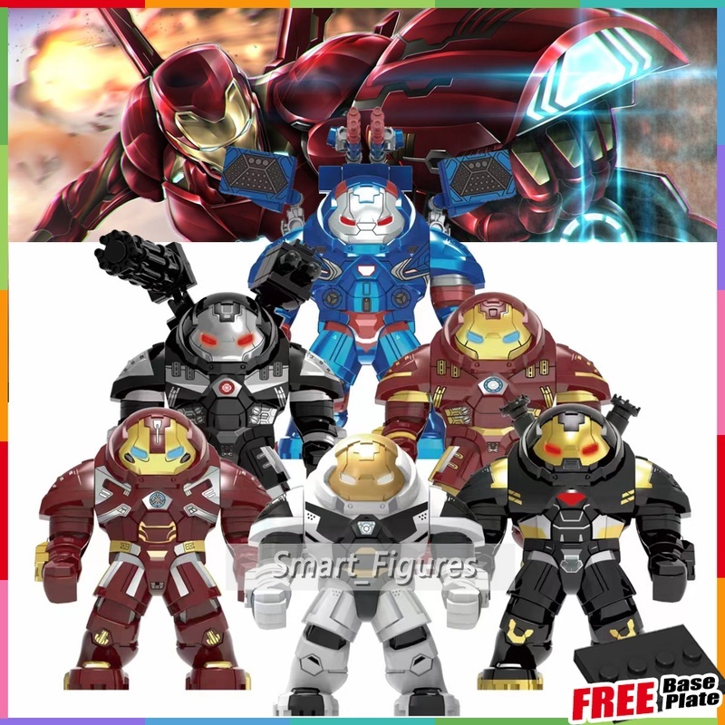 Mainan Action Figure Model Iron Man Hulkbuster War Machine Patriot Marvel MK39 Untuk Hadiah Anak