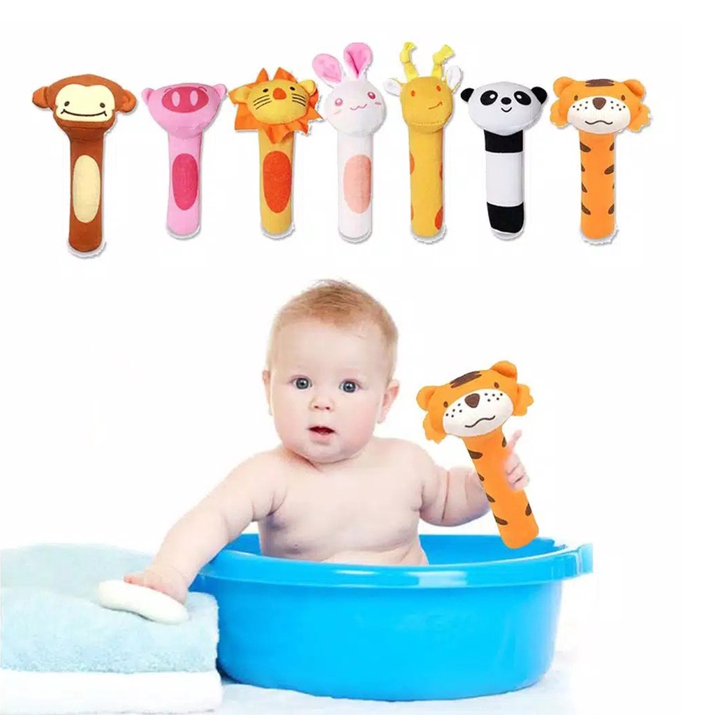 BRGUNIK Mainan Tangan Bayi Bunyi Baby Hand Rattle Toy Stick R579