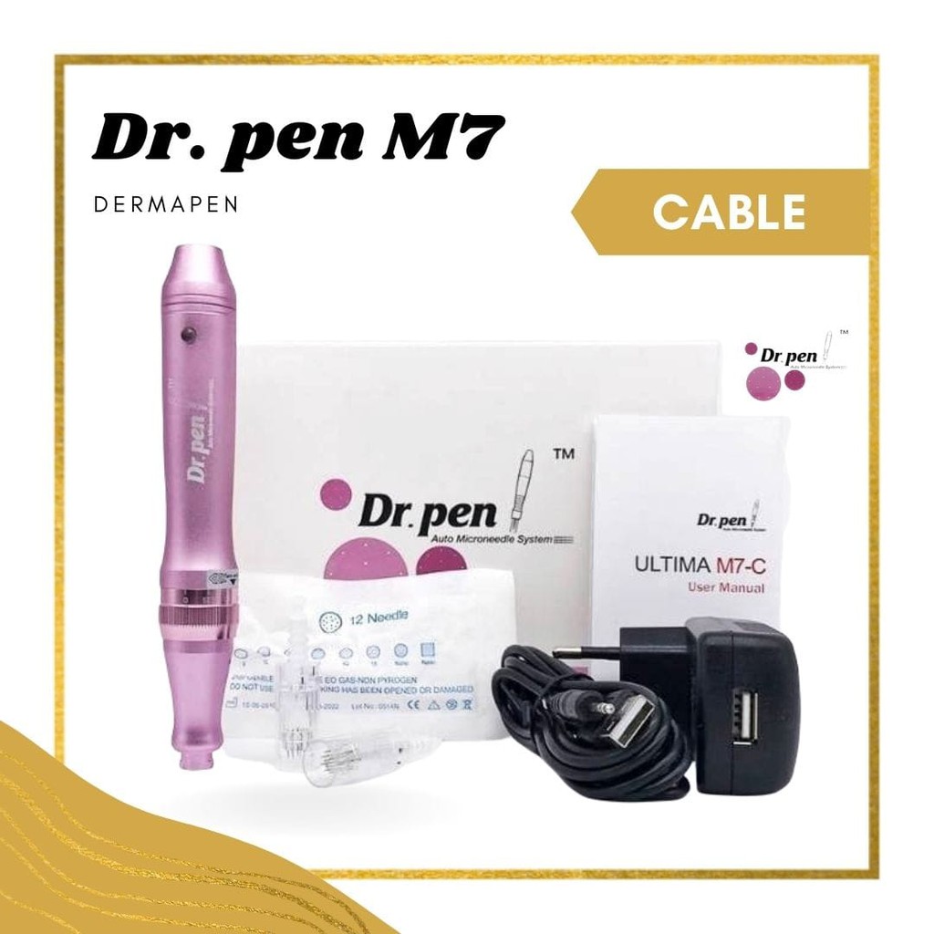 Dr.pen m7 dermapen alat bb glow sulam alis sulam bibir penghilang bopeng bekas jerawat luka dr. Pen