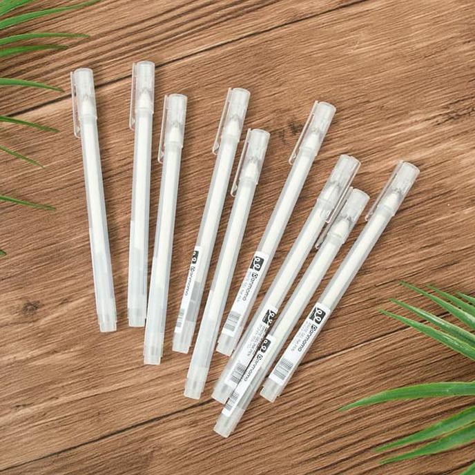 

panmomo White Gel Ink Pen / Pulpen Gel Isi Warna Putih / Pulpen