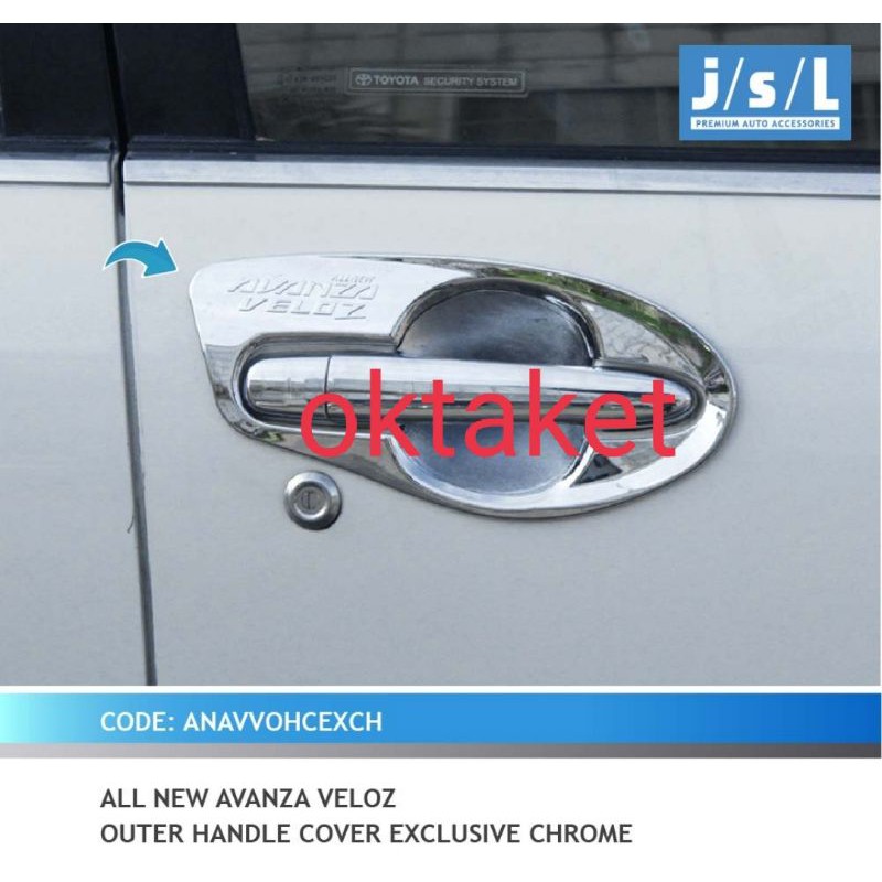 cover outer all new avanza veloz exclusive chrome jsl