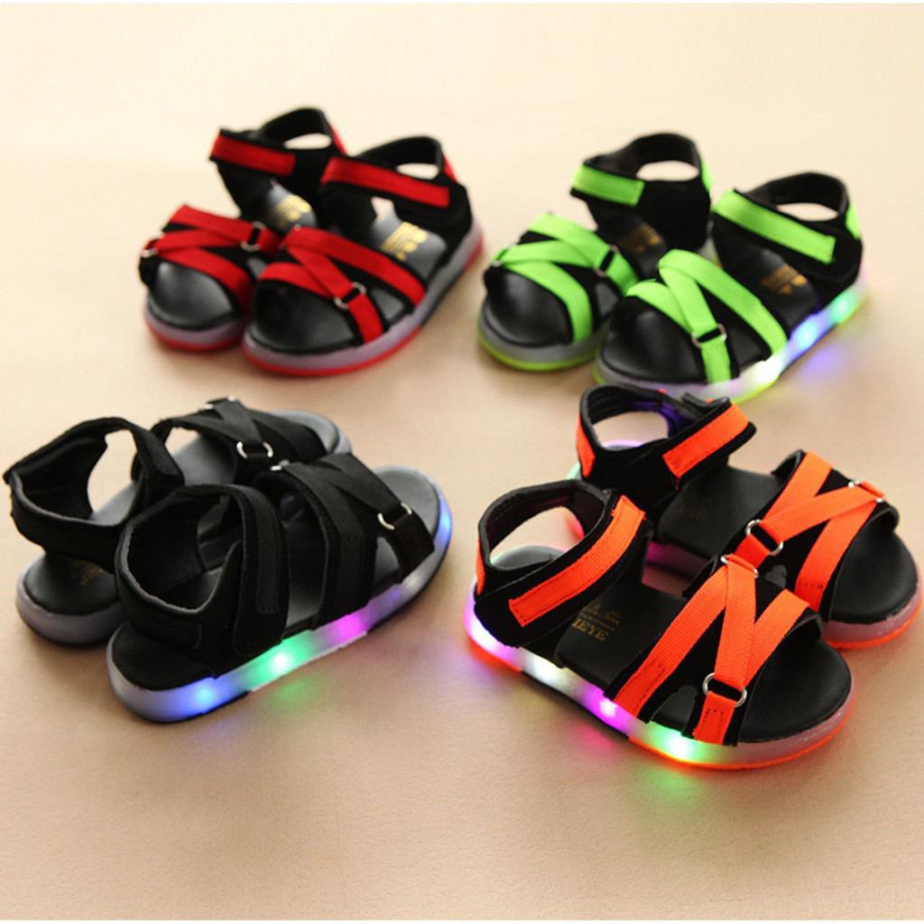 MetaCollections Sepatu Sandal  Anak  Laki LED  Model Pita Z 