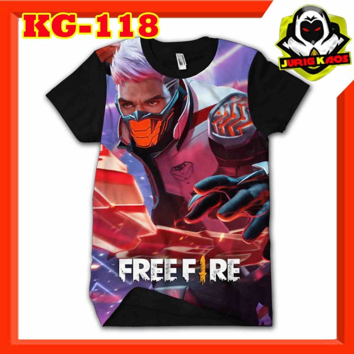 Kaos COBRA FF Baju game Free fire cocok buat mabar print 3D Murah selalu ready Qualitas Distro