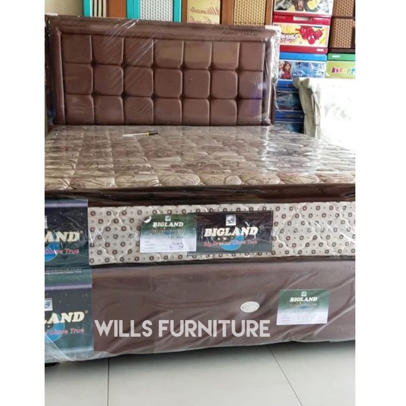 Springbed bigland super deluxe set murah makassar