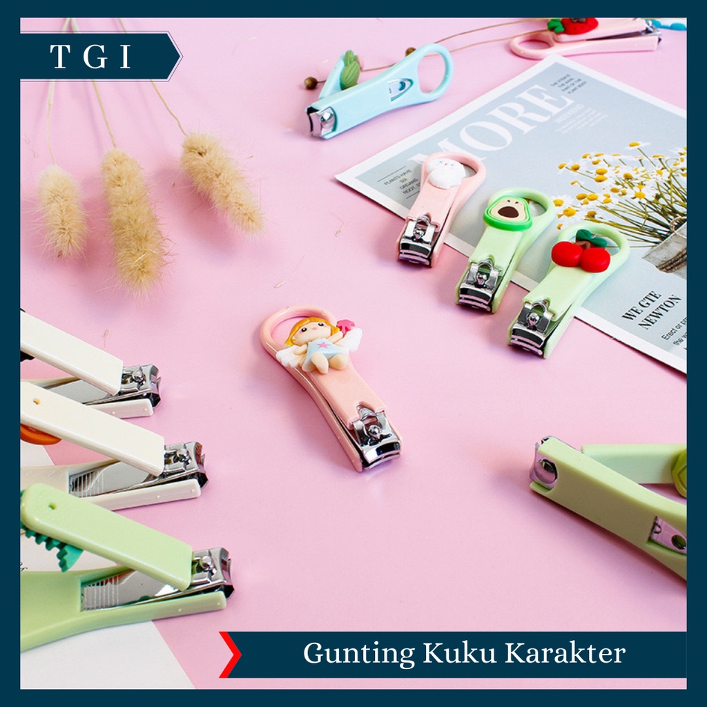 TGI - PEMOTONG KUKU MINI / JEPIT KUKU /GUNTING KUKU MINI KARAKTER LUCU / GUNTING KUKU KARAKTER LUCU / CUTE NAIL CLIPPERS / ALAT POTONG KUKU SOUVENIR MURAH KADO PERNAK PERNIK