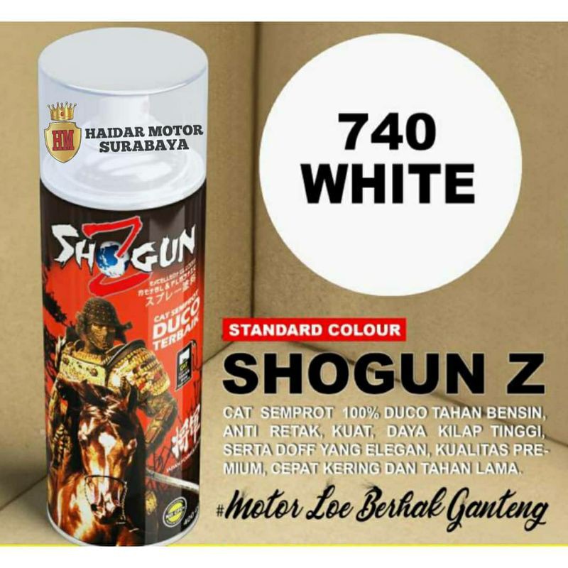 

CAT SEMPROT SHOGUN TERMURAH WARNA WHITE -740/CAT SHOGUN MURAH