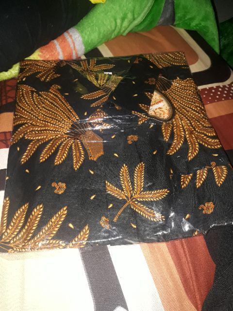 Bswart Batik Hrb026 Kenongo Hem Pendek Padi Pekalongan M L Xl Batik Pria Murah Modern Grosir Batik