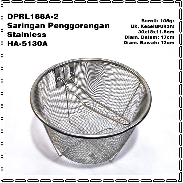 DPRL188A-2 Saringan Penggorengan Stanless 17cm