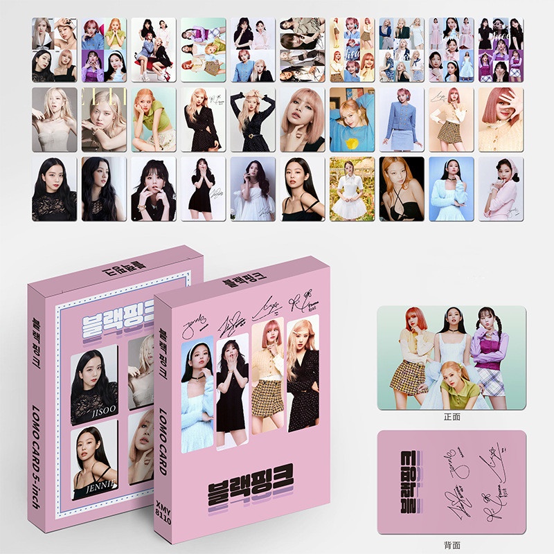 Kartu Foto LOMO Album Kpop BTS BLACKPINK Ukuran 5 Inci Untuk Koleksi