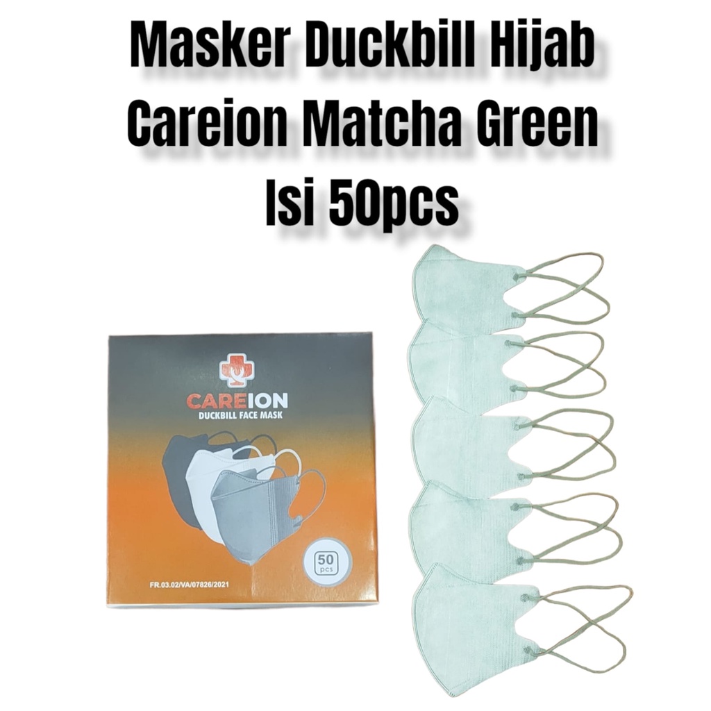 Masker Duckbill Hijab Masker Duckbill Headloop Masker Earloop Duckbil 3D ISI 50
