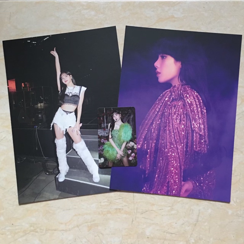 blackpink lisa the show photocard postcard official klepon murah