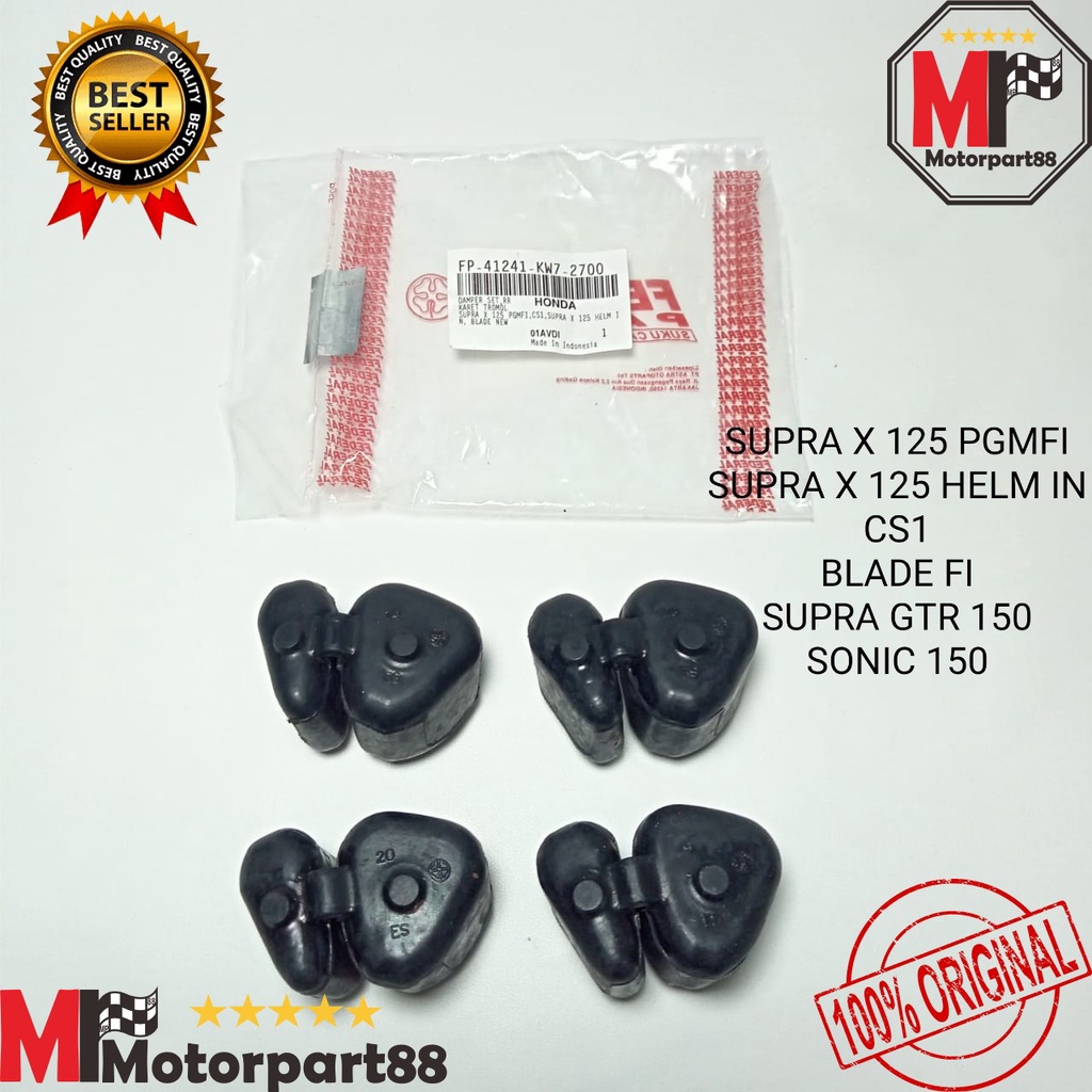 KARET TROMOL DAMPER SET SUPRA X 125 FI CS1 SONIC SUPRA GTR 150 FEDERAL