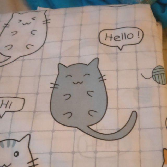 Kain Sprei Meteran Chibi Cat Star