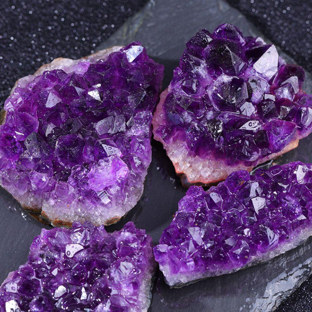 [Elegan] Amethyst Home Decor Rocks Natural Gemstones Fluorite Energy Healing Kerajinan Titik Kristal Batu Kuarsa