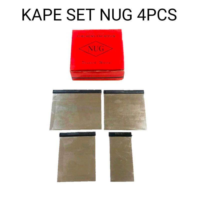 Kape Set Nug Isi 4pcs/Scraper Set Scrap Plat Besi Nug Murah