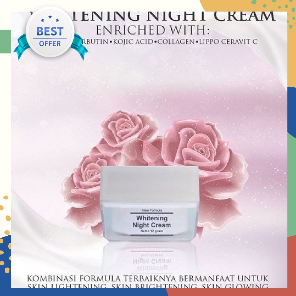 [ ECER ] MS GLOW Cream / Krim Malam Whitening / Whitening Night Cream MS Glow Skincare Asli BPOM