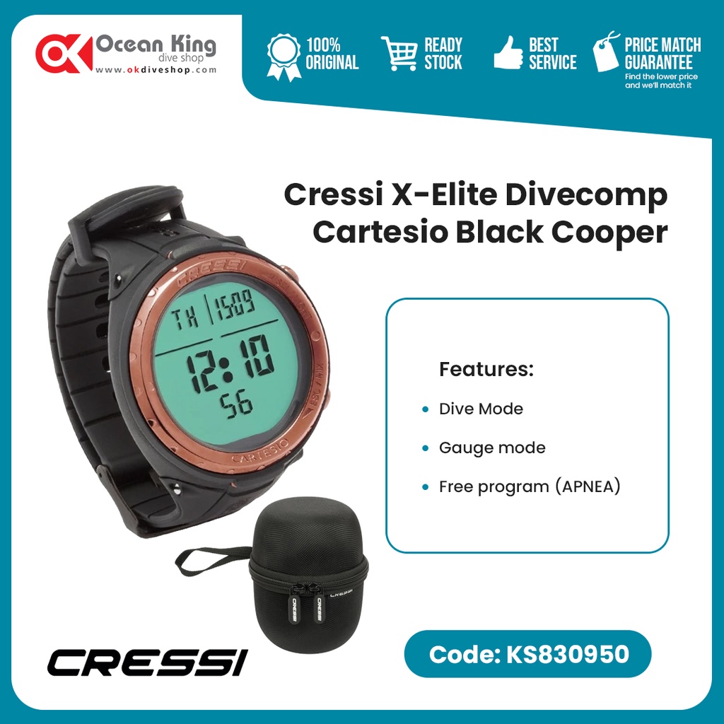 DIVE COMPUTER CRESSI X-ELITE BLACK COPPER - KS830950