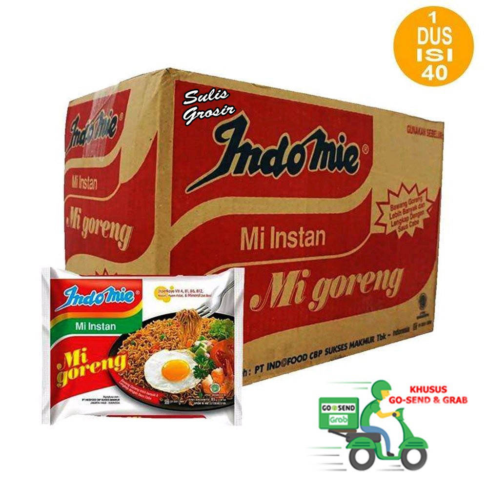 

INDOMIE MIE GORENG 1 Karton Isi 40 Pcs