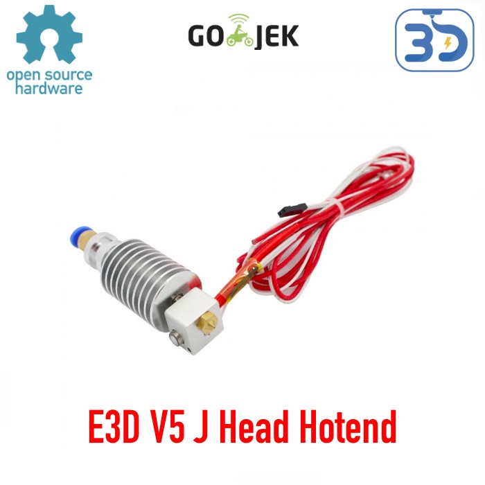 J Head Complete Hotend for Reprap 3D Printer 1.75 mm/ 3 mm E3D V5