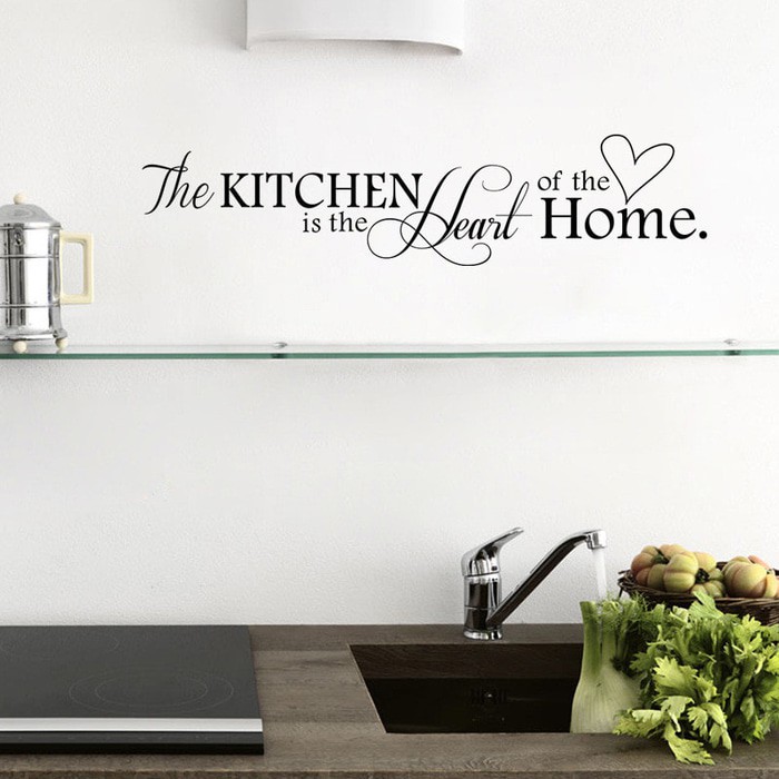 Wall Decal - Stiker Dinding &quot;THE KITCHEN IS THE HEART OF THE HOME&quot;