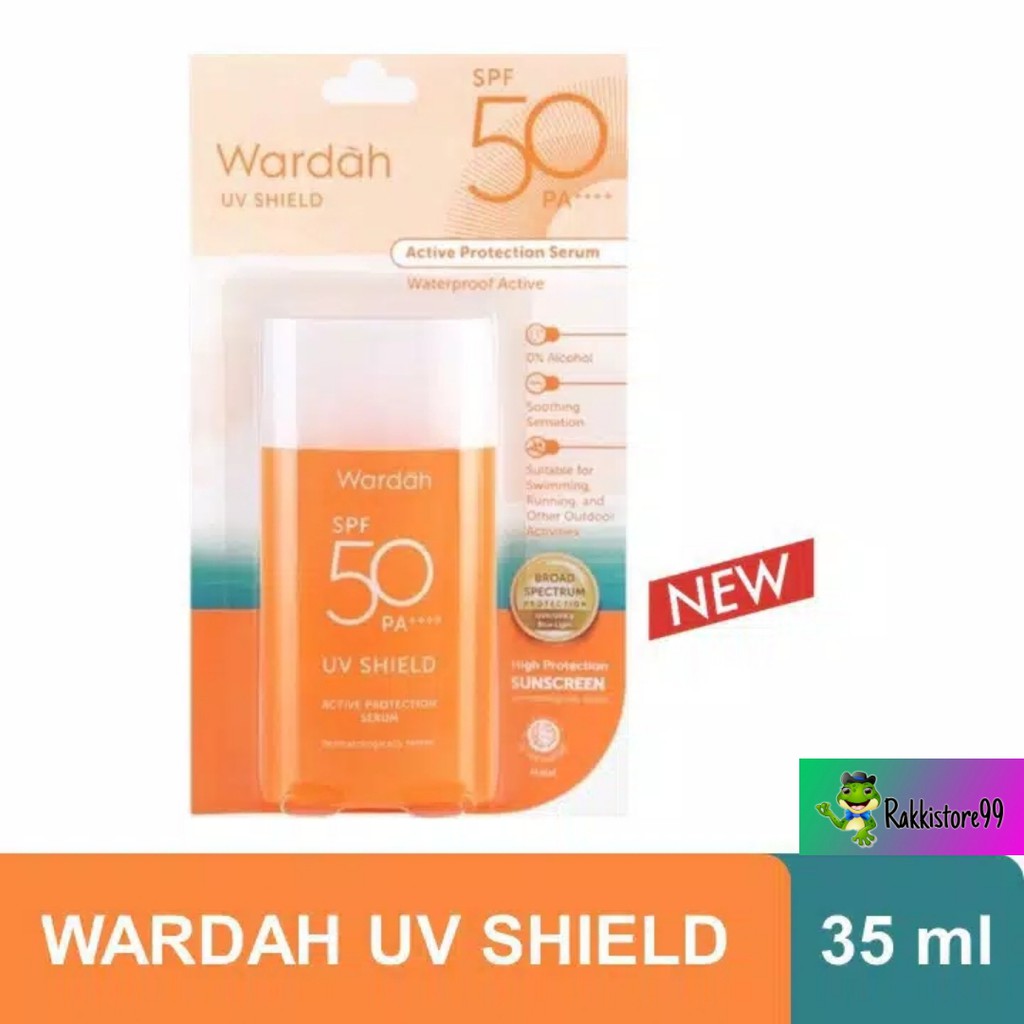 ❣️Rakkistore99❣️Wardah UV Shield Active Protection Serum SPF50 (ORANGE SPF 50) (100% Original)