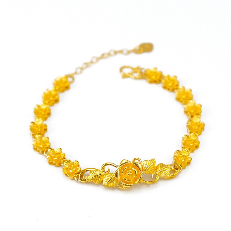 Gelang Wanita Emas Bahan Titanium Anti Karat Dan Tidak Mudah Luntur Dengan Lapis Emas 375-314-GELANG14