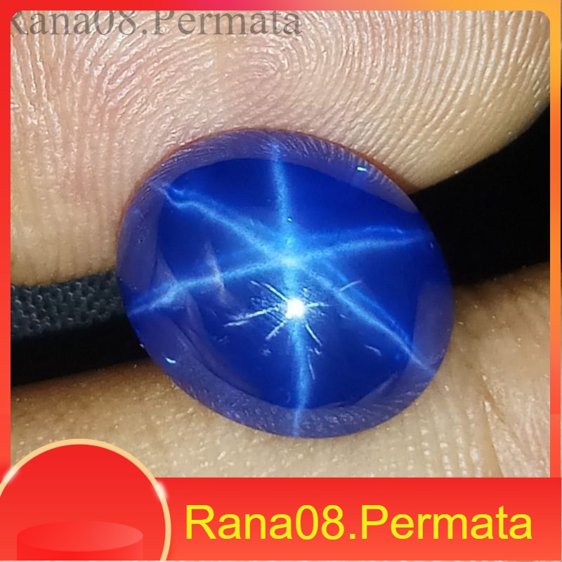 TERMURAH BATU BLUE SAFIR STAR ASLI BANGKOK KEKERASAN 9 MOHS