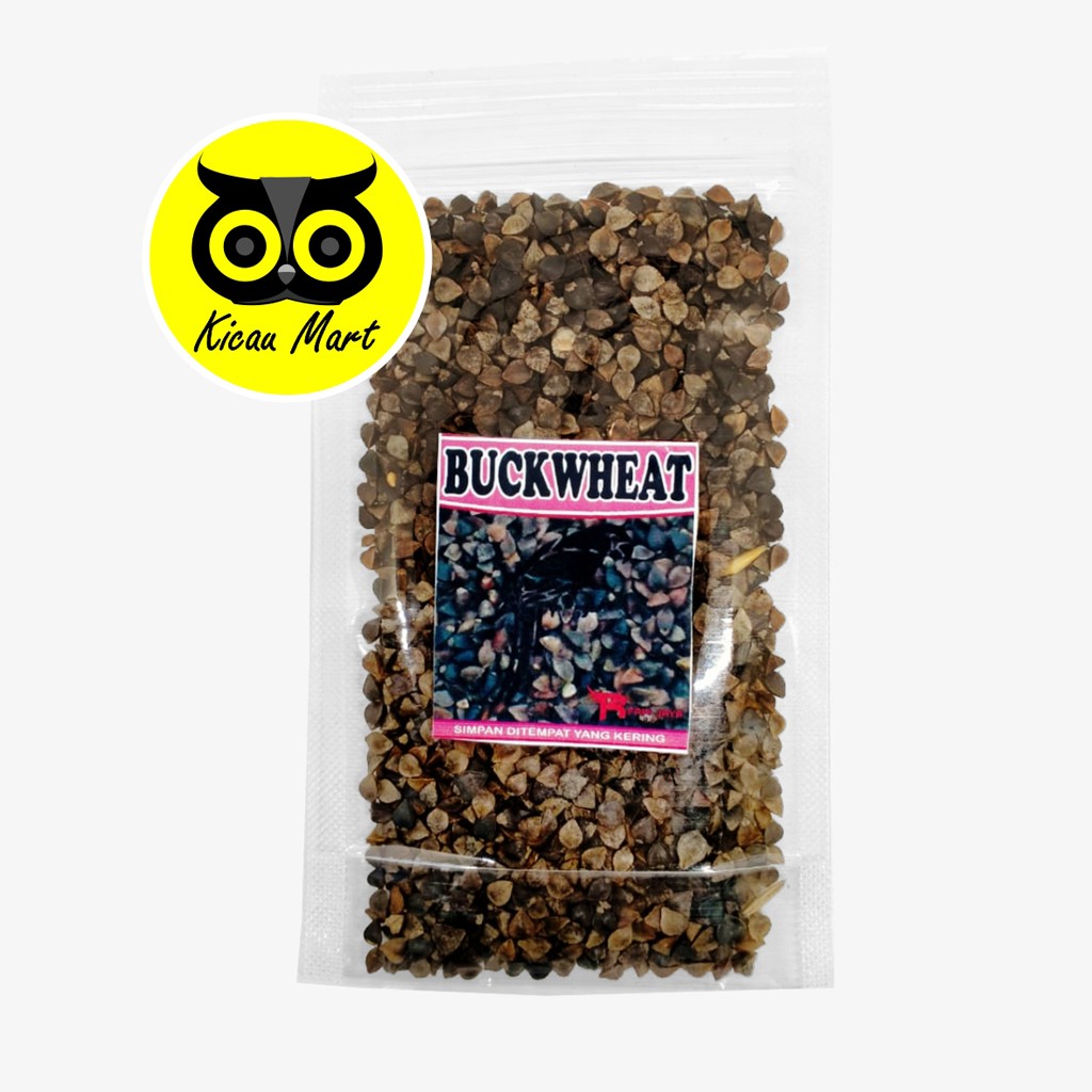 BUCKWHEAT BIJI GANDUM HITAM ORGANIC ALAMI PILIHAN PAKAN BURUNG LOVEBIRD FINCH PARKIT SUNCONURE BUCKRF