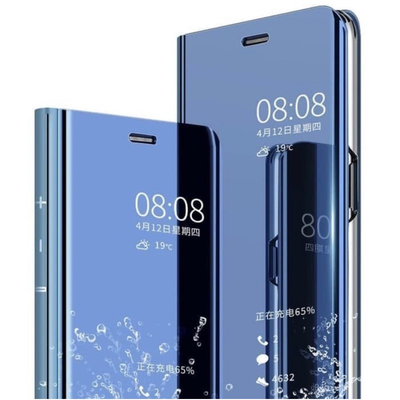 FLIP COVER SAMSUNG A10 M10 SMART CLEAR VIEW TRANSFARAN STANDING