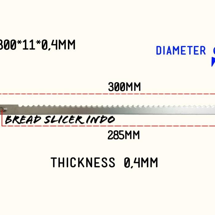 Knife Cake | Bread Slicer Blade-Pisau Roti Tawar /Sandwich- Food Grade-300