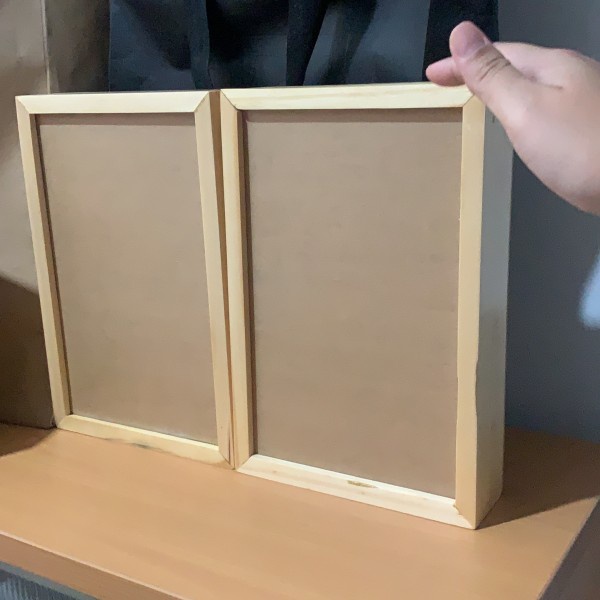 Wooden sliding acrylic box 20x20