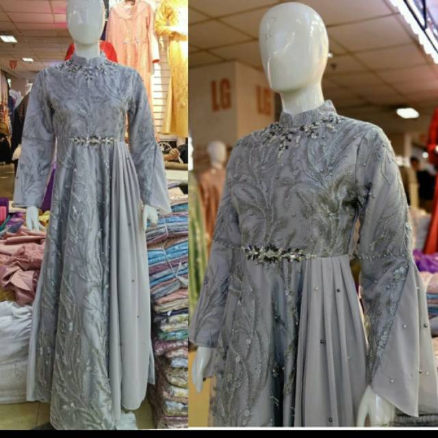 Gaun pesta muslim original by mariam/gamis pesta/dress pesta muslim/gamis lamaran