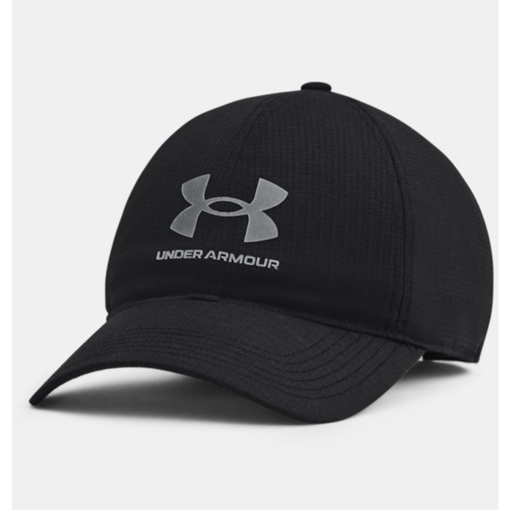 Topi Under Armour IsoChill ArmourVent ADJ HITAM BLACK Adjustable Cap 1361528-001 Original 100%