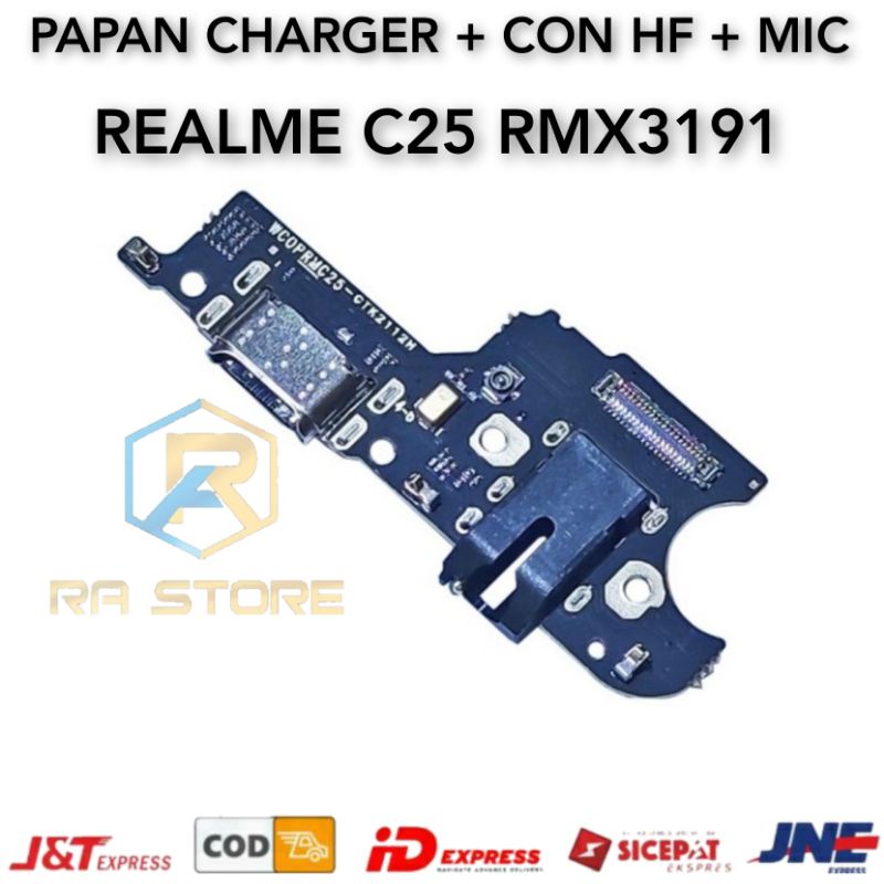 Flexibel Flexible Papan Konektor Charger REALME C25 RMX3191 RMX-3191 RMX 3191- Fleksibel Conector Carger Casan Cas Tc Charging