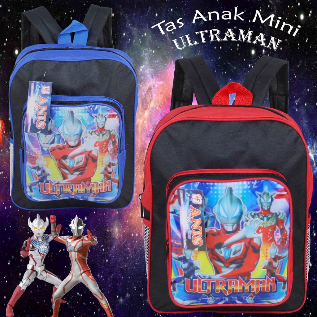 Tas Anak Ultraman Mini Backpack Sekolah TK SD Paud Murah Keren Bagus