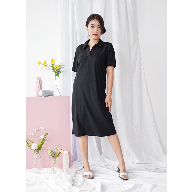 Colar Casual Dress Party Wanita