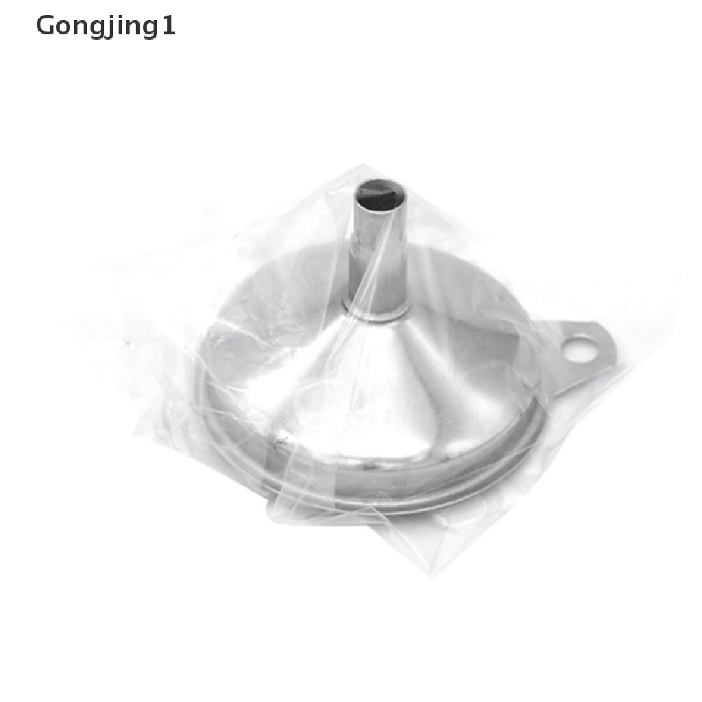 Gongjing1 1pc Corong Stainless Steel Mulut Kecil Alat Pengisi Cairan / Minyak / Bir