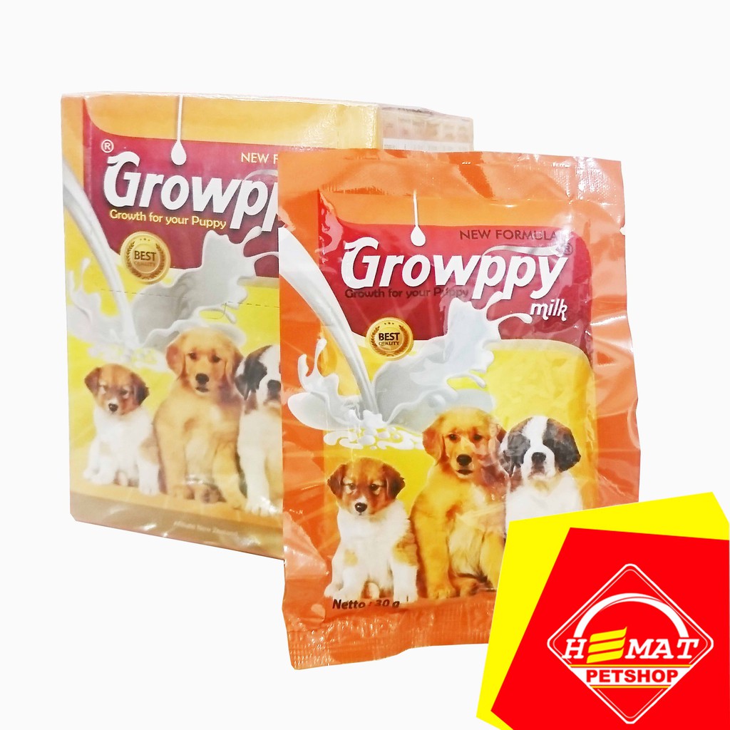 Growppy Dog Milk 30 Gram / Dog Milk Sachet 30 gram susu anjing