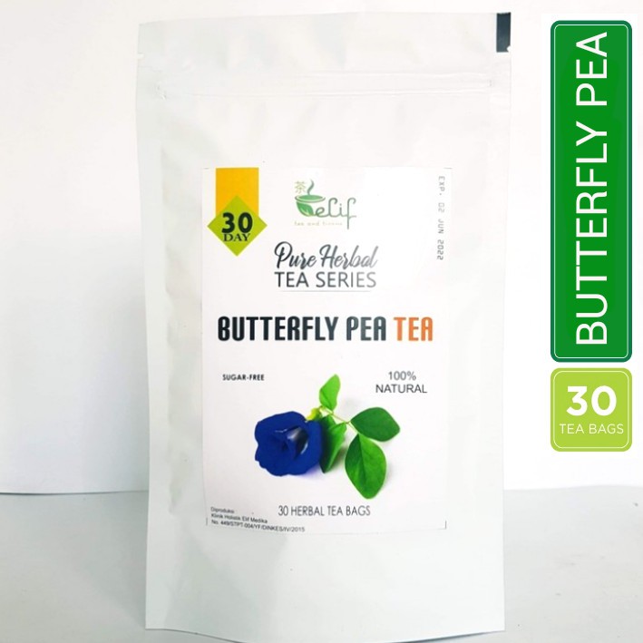 

TEH HERBAL ALAMI / TEH BUNGA TELANG KERING / BLUE BUTTERFLY PEA FLOWER TEA / 30 TEA BAG