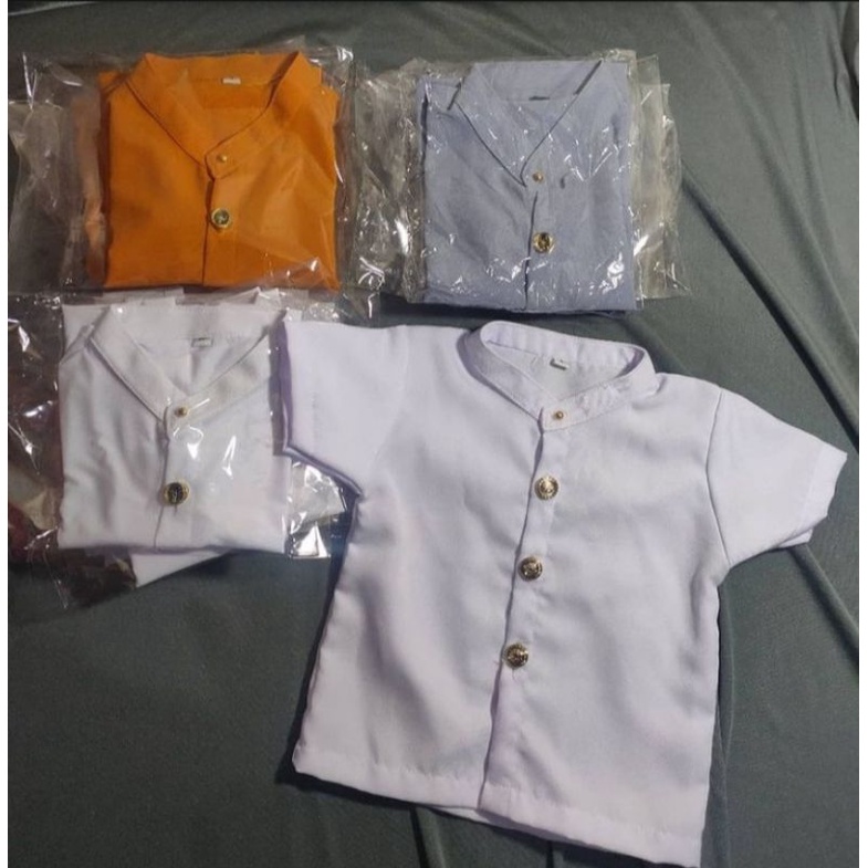 baju semi safari anak / kemeja Bali / kemeja anak Bali