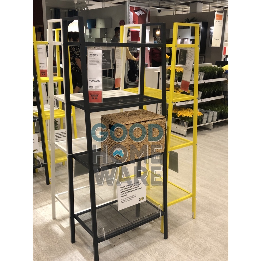 GHW LERBERG besar abu tua, rak susun, rak besi susun LE2327 IKEA