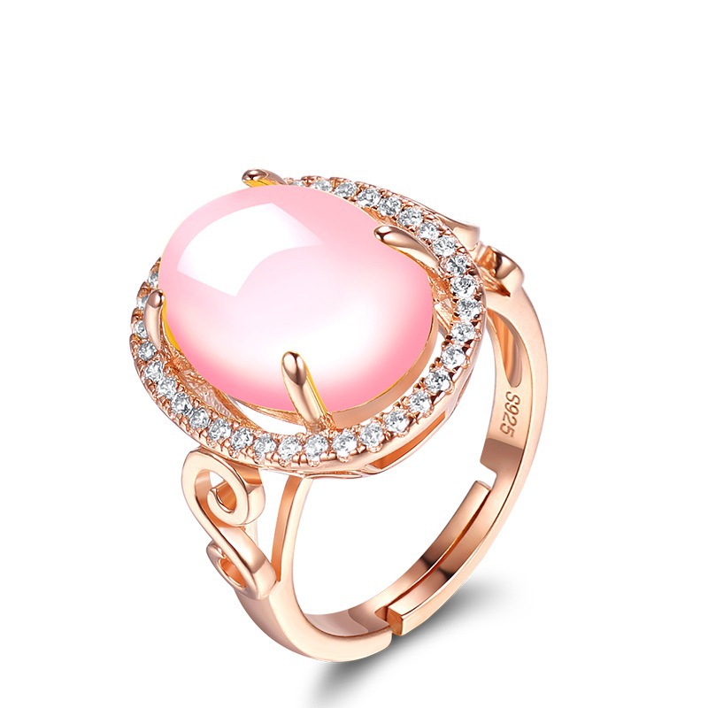 Cincin Model Terbuka Bahan Sterling Silver 925 Untuk Wanita