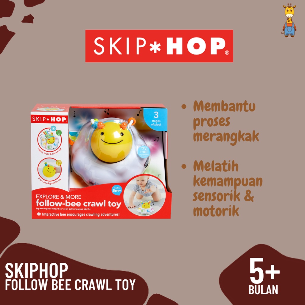 Skiphop Follow Bee Crawl Toy