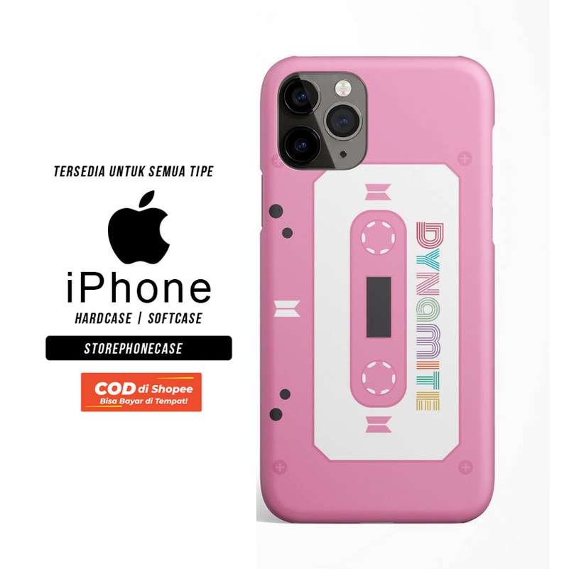 CASING iPHONE HARDCASE SOFTCASE BTS dynamite cassette tape