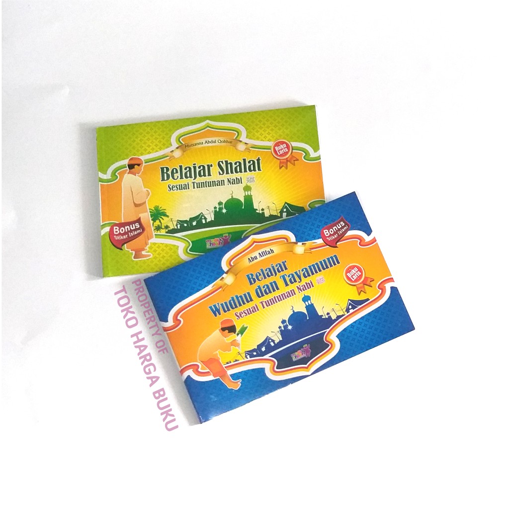 Paket 2 Buku Belajar Shalat dan Belajar Wudhu Tayammum Sesuai Tuntunan Nabi - MS