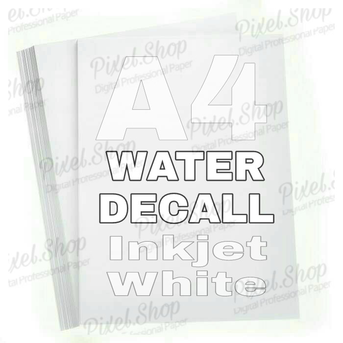 

Kertas Water Decal White Susu Inkjet A4 190 Polos Decal Water Slide Termurah