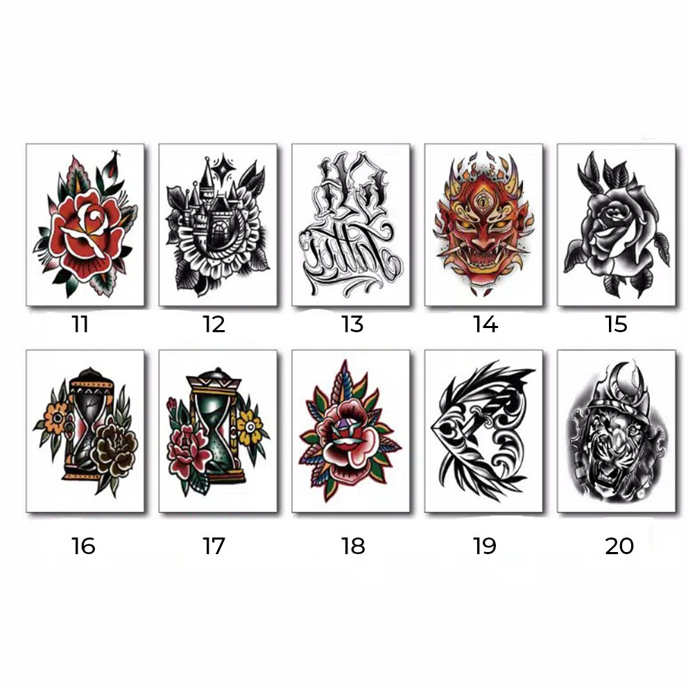 BTT-T-2/ tattoo Temporary ukuran 11x8cm / tato temporer / tato / tato sementara-2